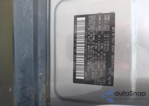 2016 Subaru Outback 2.5I Premium из США, поврежденный, VIN 4S4BSACC8G3327264